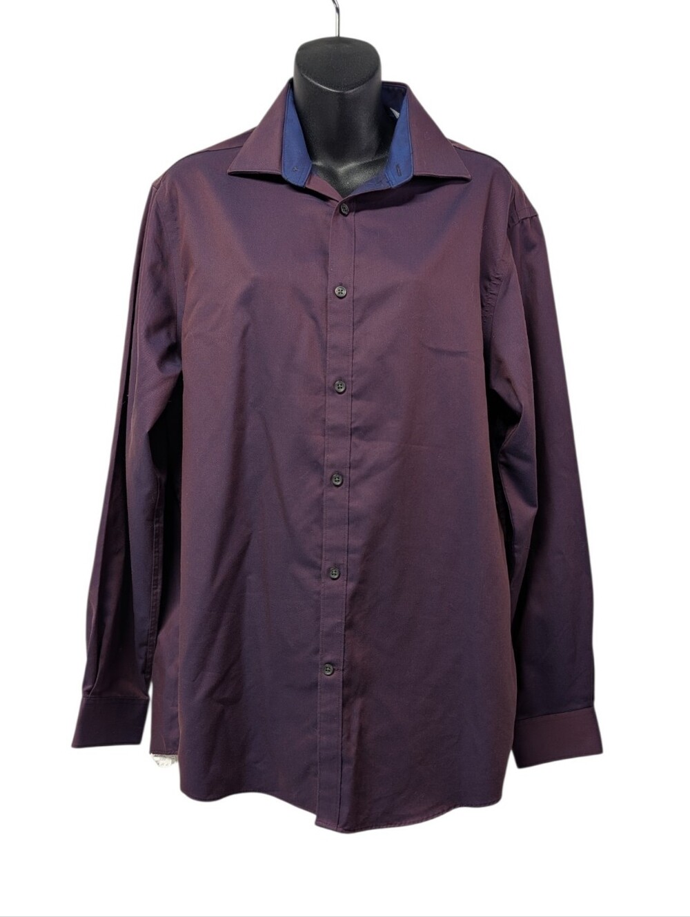Michael Kors Men's Purple Airsoft Cotton Regular Fit Dress Shirt 16 32/33